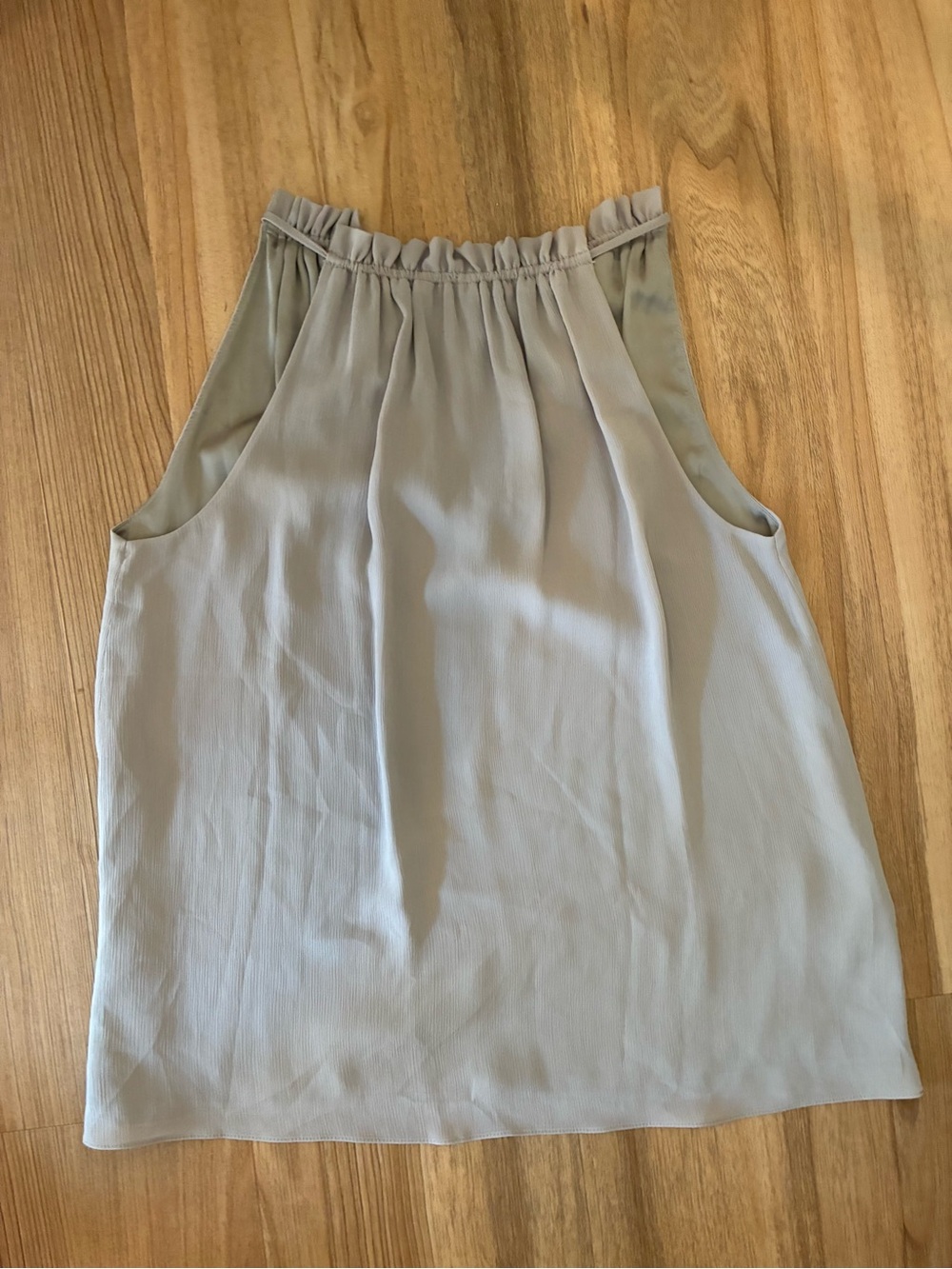 H&M Blue-Gray Sleeveless Halter Neck Blouse